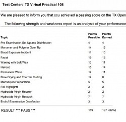 passing Texas cosmetology state board